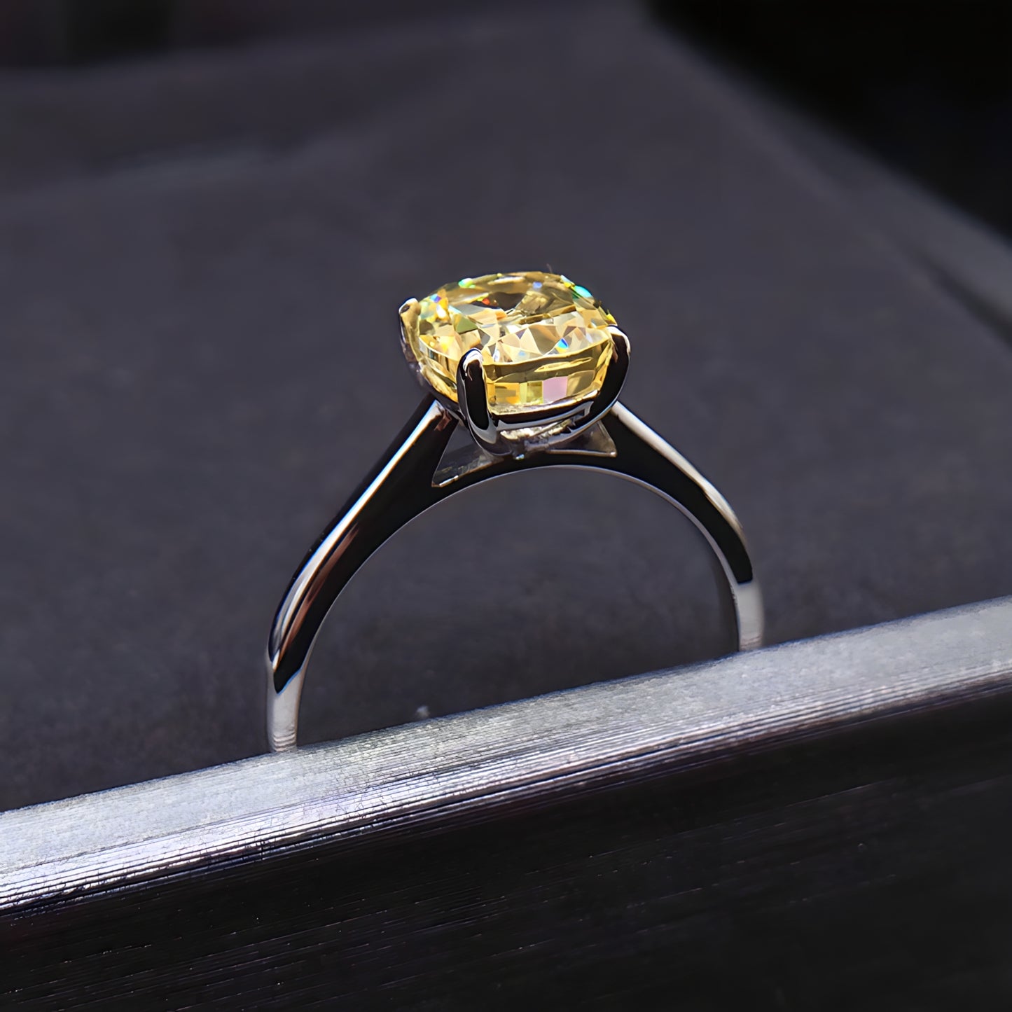 1.5ct Yellow Diamond Ring