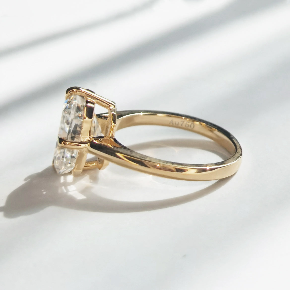 4.0 Carat Radiant Cut Solitaire Engagement Ring