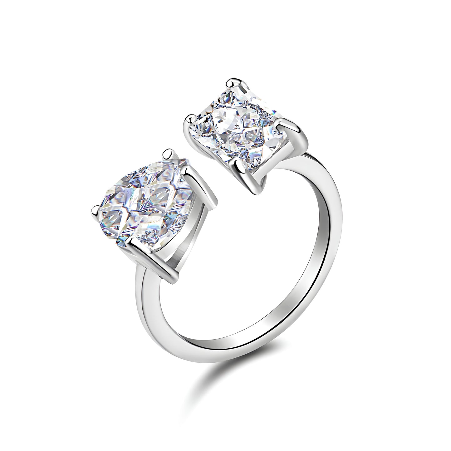 Toi Et Moi Ring - Crushed Ice Cut
