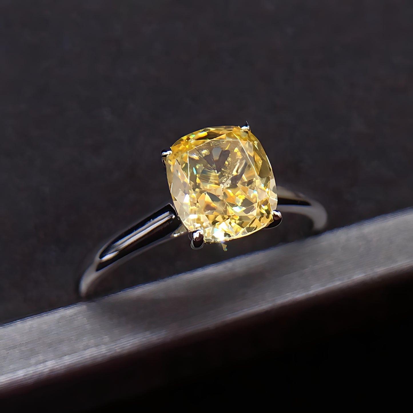 1.5ct Yellow Diamond Ring