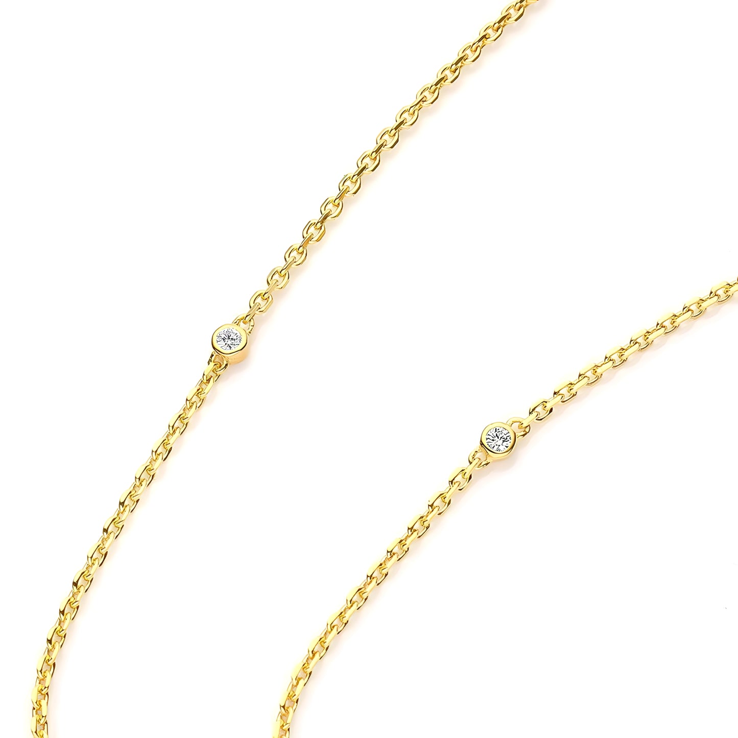 2.0 Carat Yellow Radiant Cut Necklace In 925 Sterling Silver